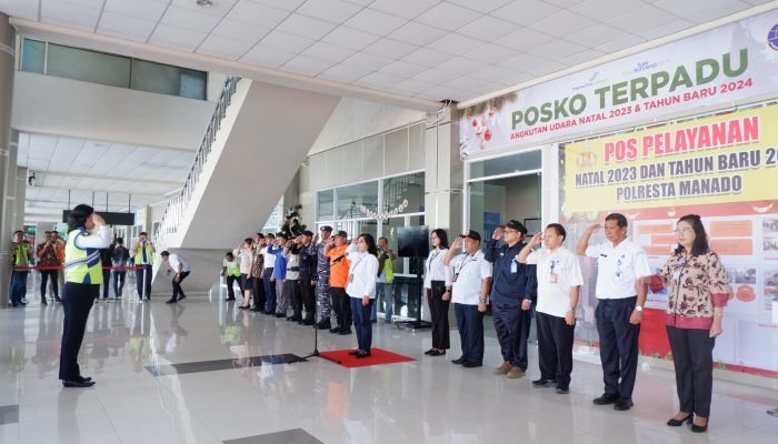 Posko Nataru Bandara Sam Ratulangi Resmi Ditutup