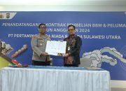 Pertamina dan Polda Sulut Teken MoU Pembelian BBM