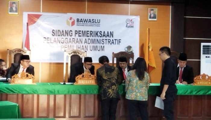 Bawaslu Gelar Sidang Dugaan Pelanggaran Administrasi KPU Tomohon