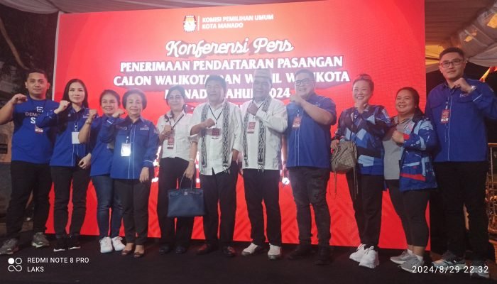 Akmoy-Datau jadi Paslon Terakhir Mendaftar di KPU Manado