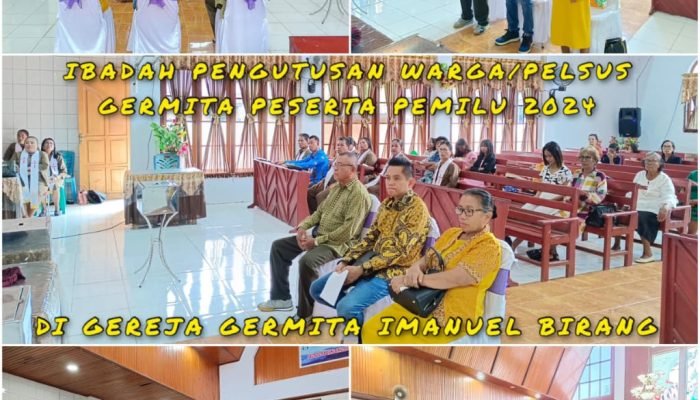 Didampingi Orang Tua Terkasih, Yopi Saraung Ikut Dalam Acara Pengutusan Doa oleh GERMITA