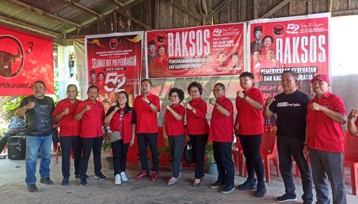 DPC PDIP kota Manado Gelar Bakti Sosial Pemeriksaan Kesehatan Gratis di HUT ke 52
