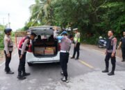 Polisi Lakukan Pengamanan dan Pemeriksaan Kendaraan di Mitra