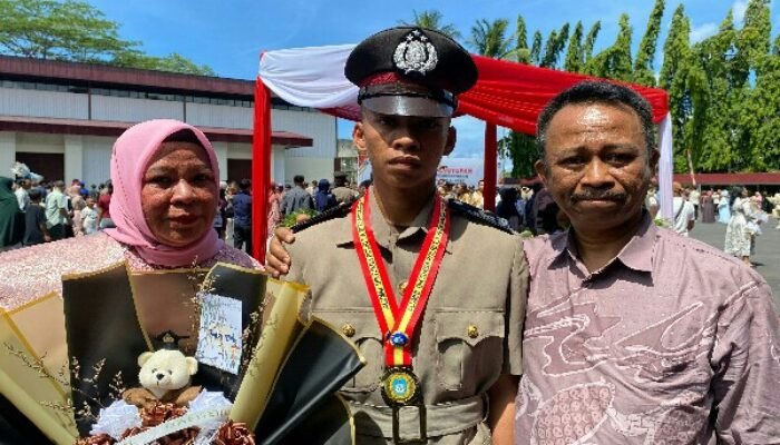 Raih Predikat Siswa Trengginas, Anak Pedagang asal Kotamobagu Dilantik menjadi Anggota Polri 