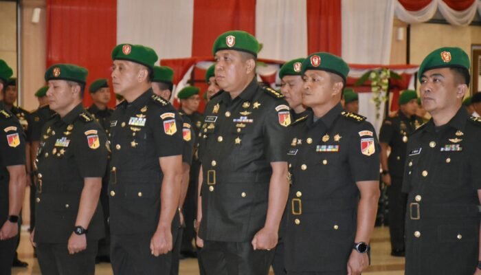 Sejumlah Pejabat Utama Kodam XIII/Merdeka Dirotasi, dari Asintel Kasdam hingga Kapendam Diganti