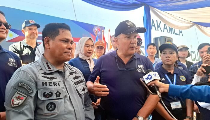 Bakamla RI dan UNODC Gelar Latihan Bersama di Serei Minut