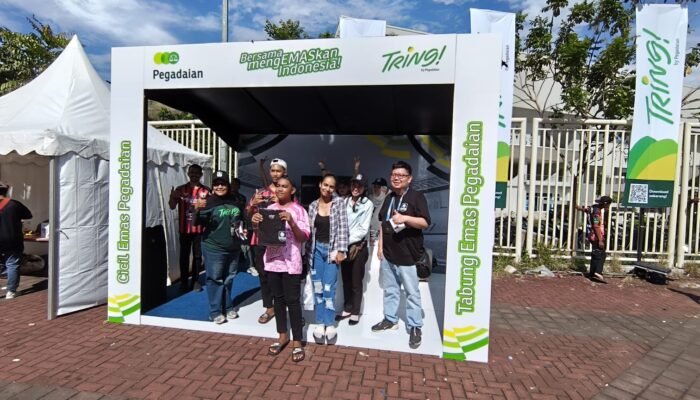 Pegadaian Hadir di Liga 2 Stadion Lukas Enembe, Edukasi Masyarakat Pentingnya Investasi Emas