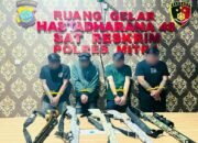 Pamer Senjata Angin di Medsos dengan Caption Menantang, 4 Pria di Ratatotok Diamankan