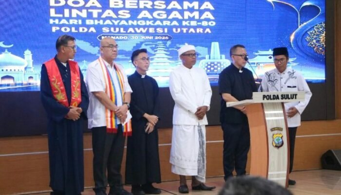 Polda Sulut Gelar Doa Bersama Lintas Agama Sambut Hari Bhayangkara ke-80