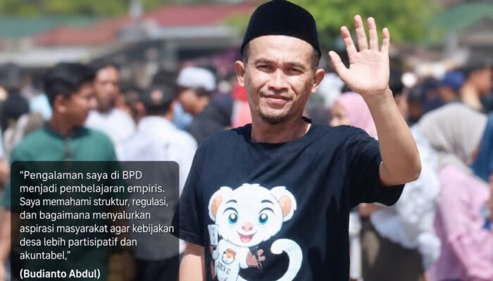 Maju di Pilhut PAW Desa Sapa Timur, Budi Usung Desa Partisipatif dan Transparan 