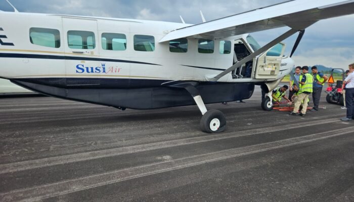 Pesawat Susi Air Alami Pecah Ban Saat Mendarat, Bandara Sam Ratulangi Sempat Ditutup